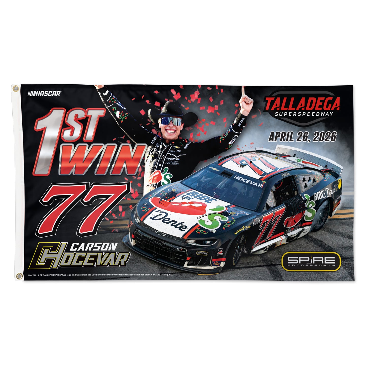Carson First Win Flag - Delivers July