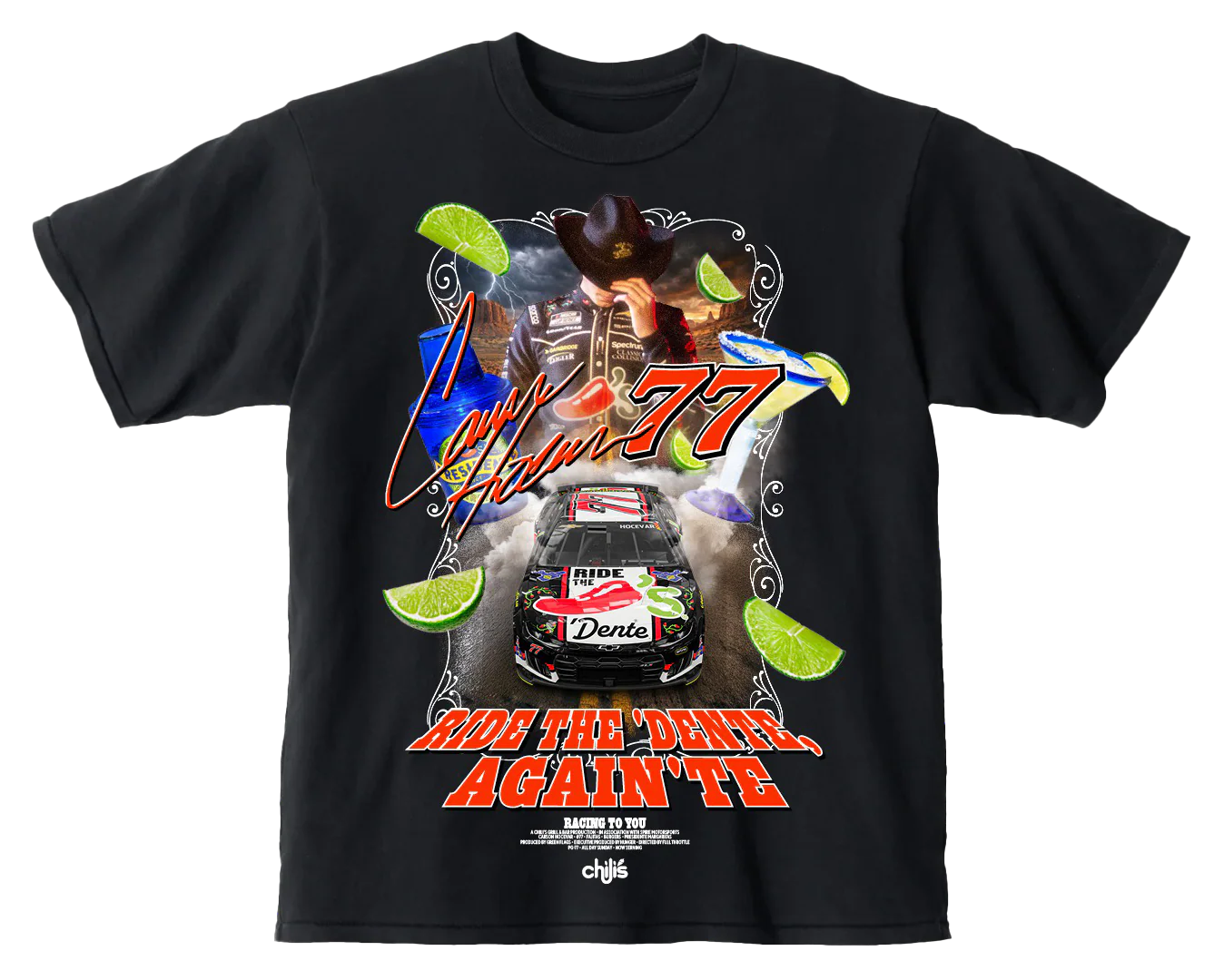 その他 SALSATION TSHIRT Ride the 'Dente™ Again'Te Chili's® T-Shirt 2026 – Shop Carson Hocevar