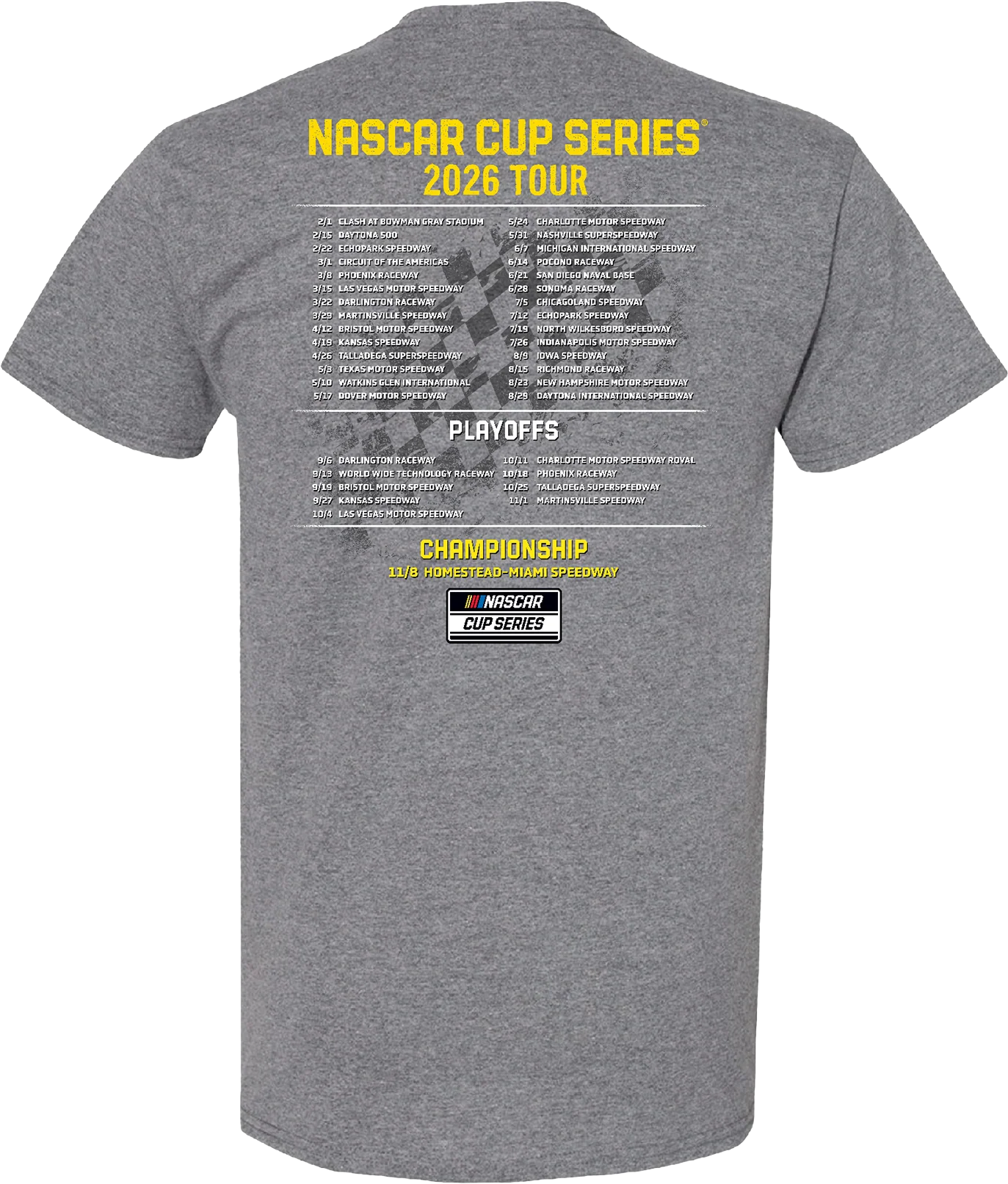 Carson 2026 Schedule Tee