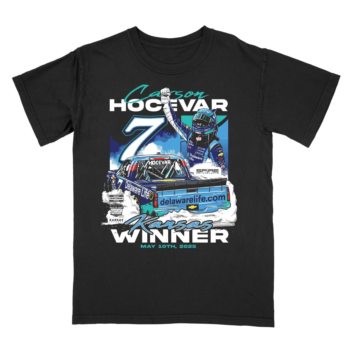 Carson Hocevar Kansas Truck WIN Tee