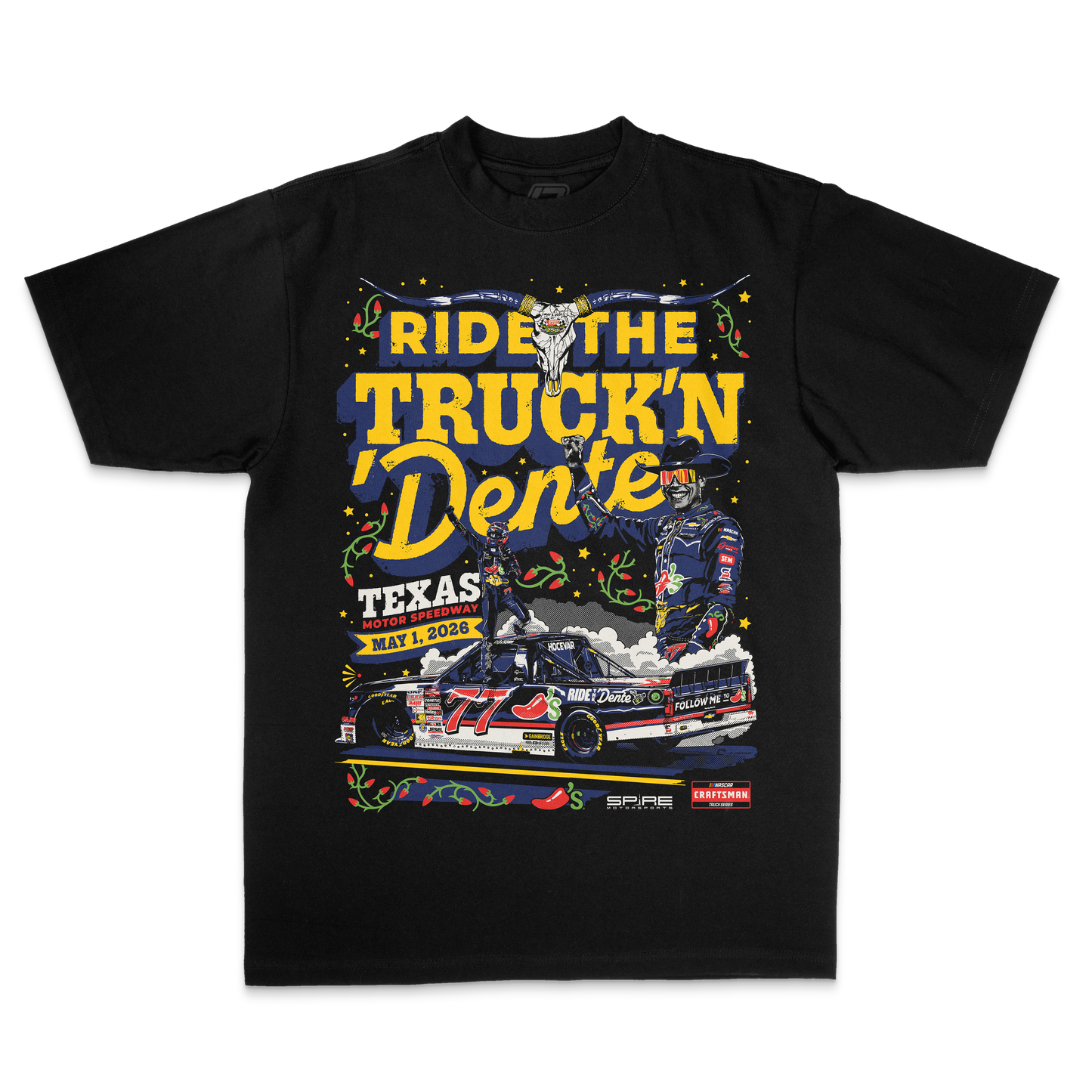 Pre-Order Carson Hocevar Texas Trucks 2026 Win Tee