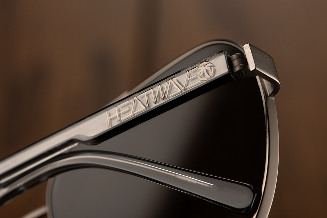 Incline Sunglasses: Gun Metal Frame Black Lens