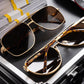 Nimitz Sunglasses: Tortoise Brown Lens