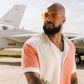 Nimitz Sunglasses: Polished Gold Frame Amber Lens