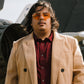 Nimitz Sunglasses: Polished Gold Frame Amber Lens