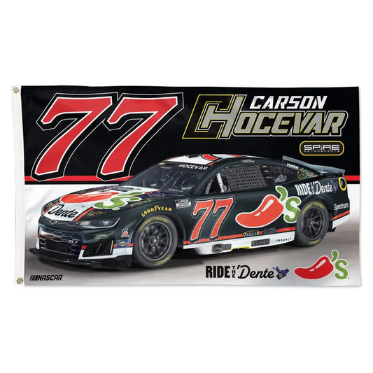 Carson #77 Black Chili's 3x5 Wincraft Flag