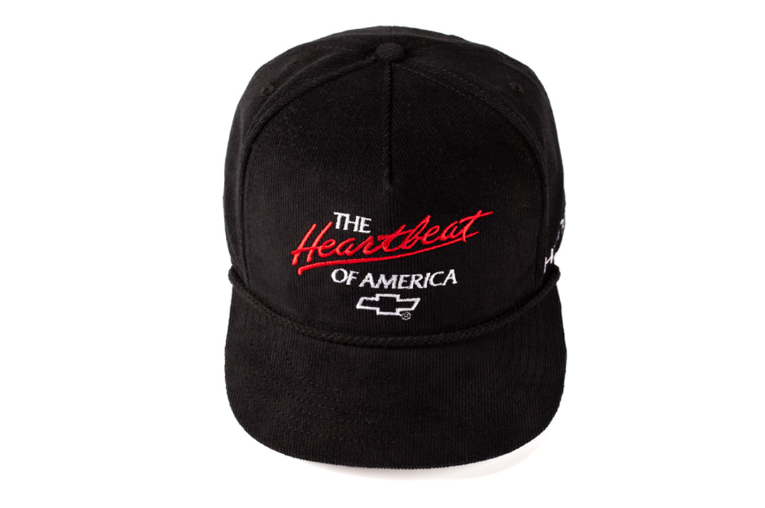 HWV Chevrolet Heartbeat of America Hat - BLACK Cord