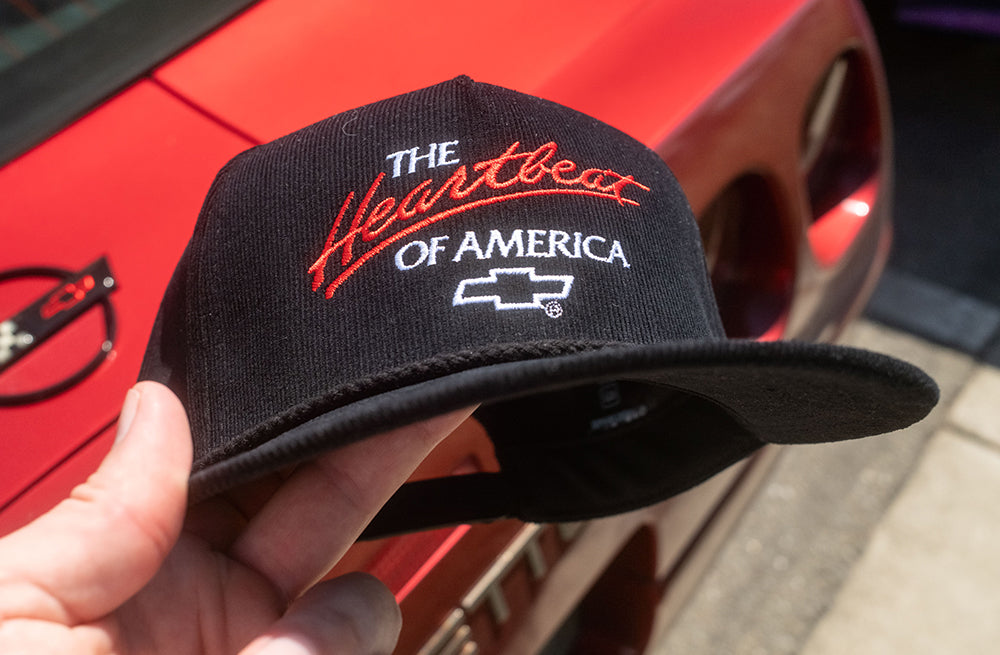 HWV Chevrolet Heartbeat of America Hat - BLACK Cord