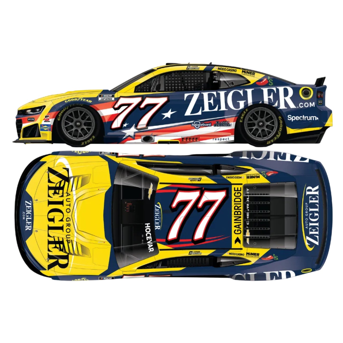 EXCLUSIVE: 1:24 Liquid Color 2026 Zeigler Patriotic #77 Diecast Pre-Order