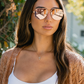 Incline Sunglasses: Velvet Tortoise Frame Rose Gold Lens