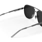 Incline Sunglasses: Gun Metal Frame Black Lens