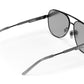 Incline Sunglasses: SATIN Black Frame SILVER Lens