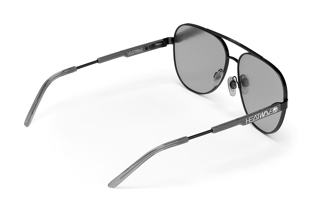 Incline Sunglasses: SATIN Black Frame SILVER Lens