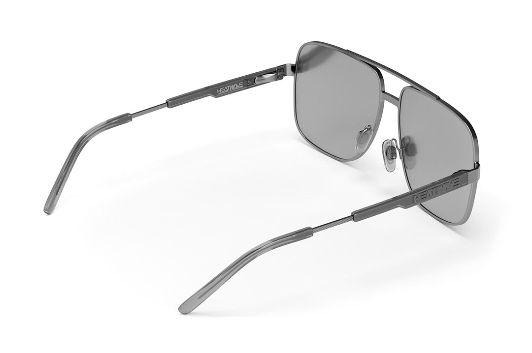 Nimitz Sunglasses: Gun Metal Frame SILVER Lens