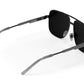 Nimitz Sunglasses: SATIN Black Frame ULTRA BLACK Lens