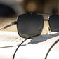 Nimitz Sunglasses: SATIN Black Frame ULTRA BLACK Lens