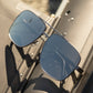 Nimitz Sunglasses: Gun Metal Frame SILVER Lens