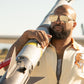 Nimitz Sunglasses: Gun Metal Frame SILVER Lens