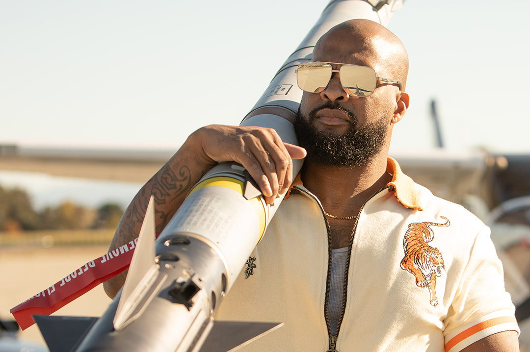 Nimitz Sunglasses: Gun Metal Frame SILVER Lens