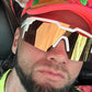 Future Tech Sunglasses: GLOSS WHITE Gold Lens Z87+