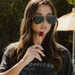 Incline Sunglasses: Gun Metal Frame Black Lens