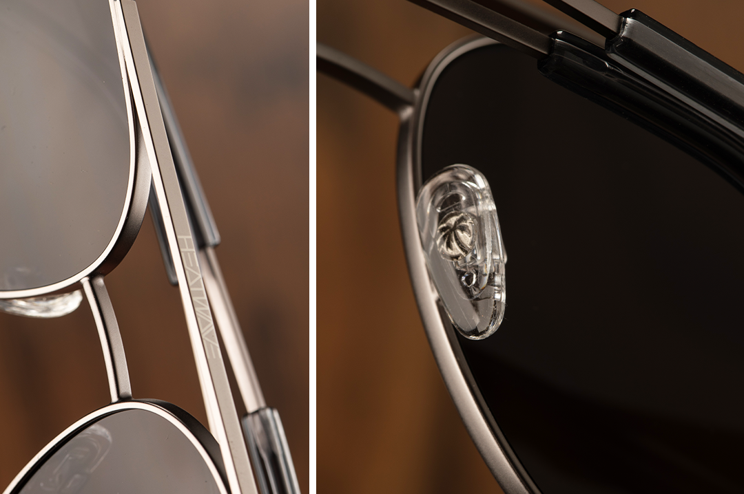 Incline Sunglasses: Gun Metal Frame Black Lens