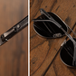 Incline Sunglasses: Gun Metal Frame Black Lens