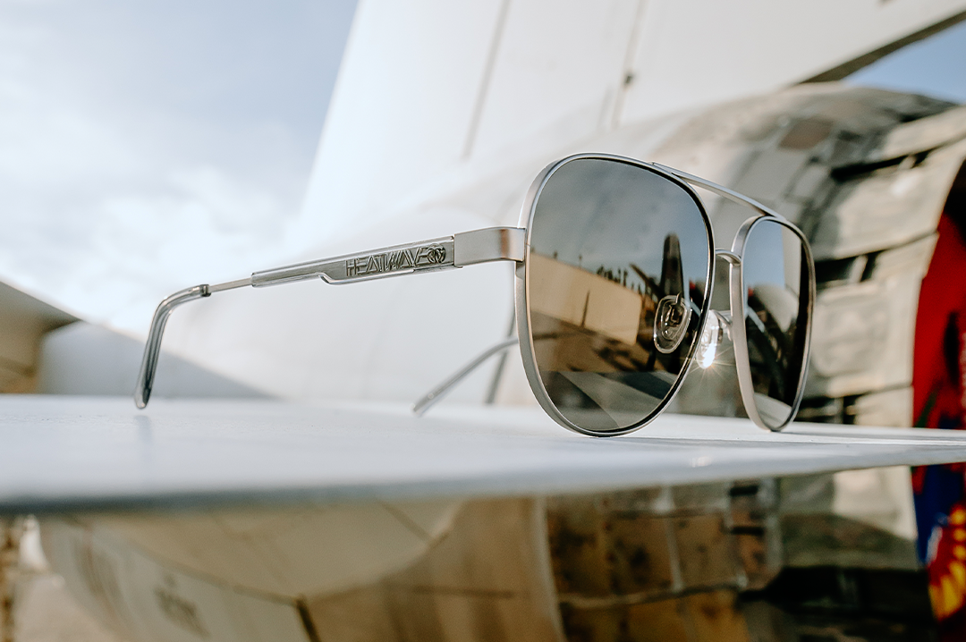 Incline Sunglasses: Gun Metal Frame Black Lens