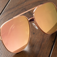 Incline Sunglasses: Velvet Tortoise Frame Rose Gold Lens