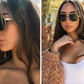 Nimitz Sunglasses: Gold Frame Black Lens