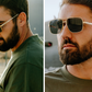 Nimitz Sunglasses: Gold Frame Black Lens