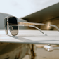Nimitz Sunglasses: Gun Metal Frame BLACK Lens
