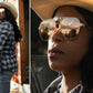 Incline Sunglasses: Velvet Tortoise Frame Rose Gold Lens